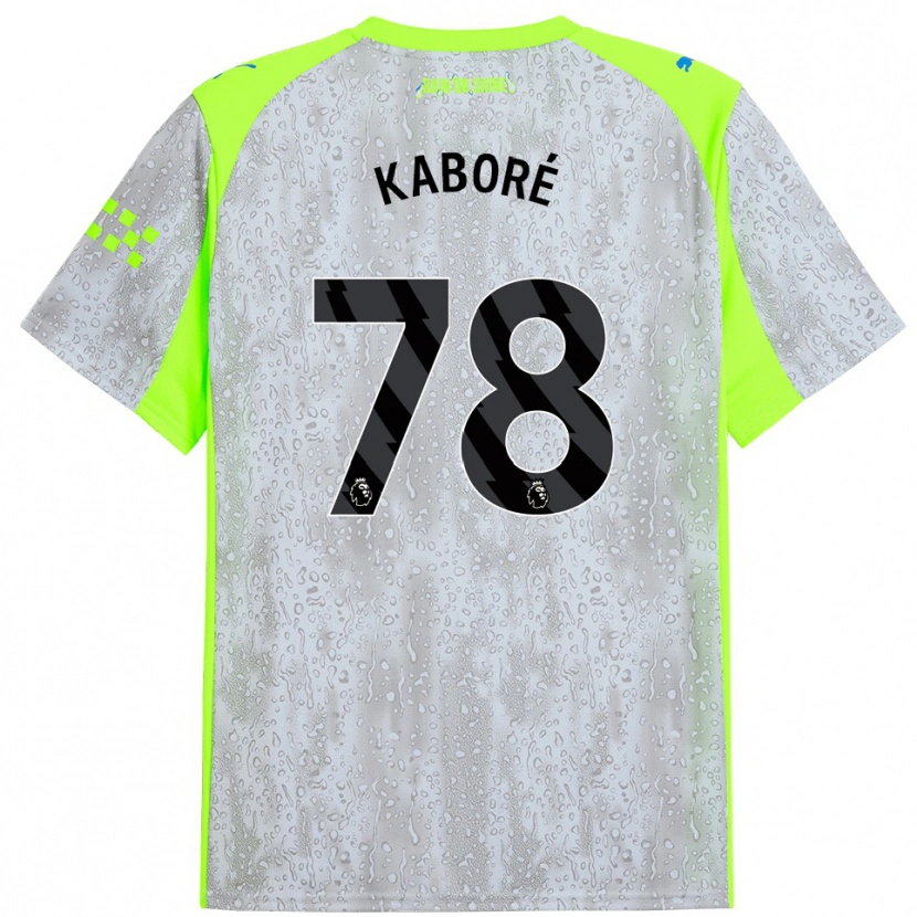 Danxen Damen Issa Kaboré #78 Grau Gelb Ausweichtrikot Trikot 2025/26 T-Shirt Österreich