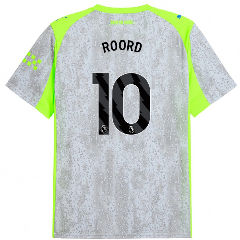 Danxen Damen Jill Roord #10 Grau Gelb Ausweichtrikot Trikot 2025/26 T-Shirt Österreich