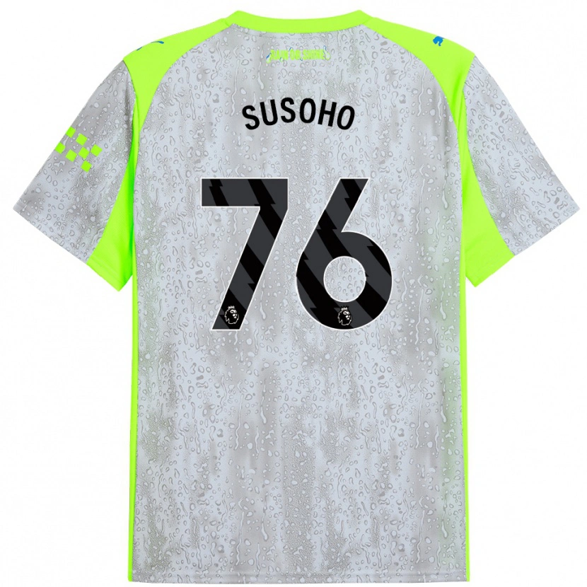 Danxen Damen Mahamadou Susoho #76 Grau Gelb Ausweichtrikot Trikot 2025/26 T-Shirt Österreich
