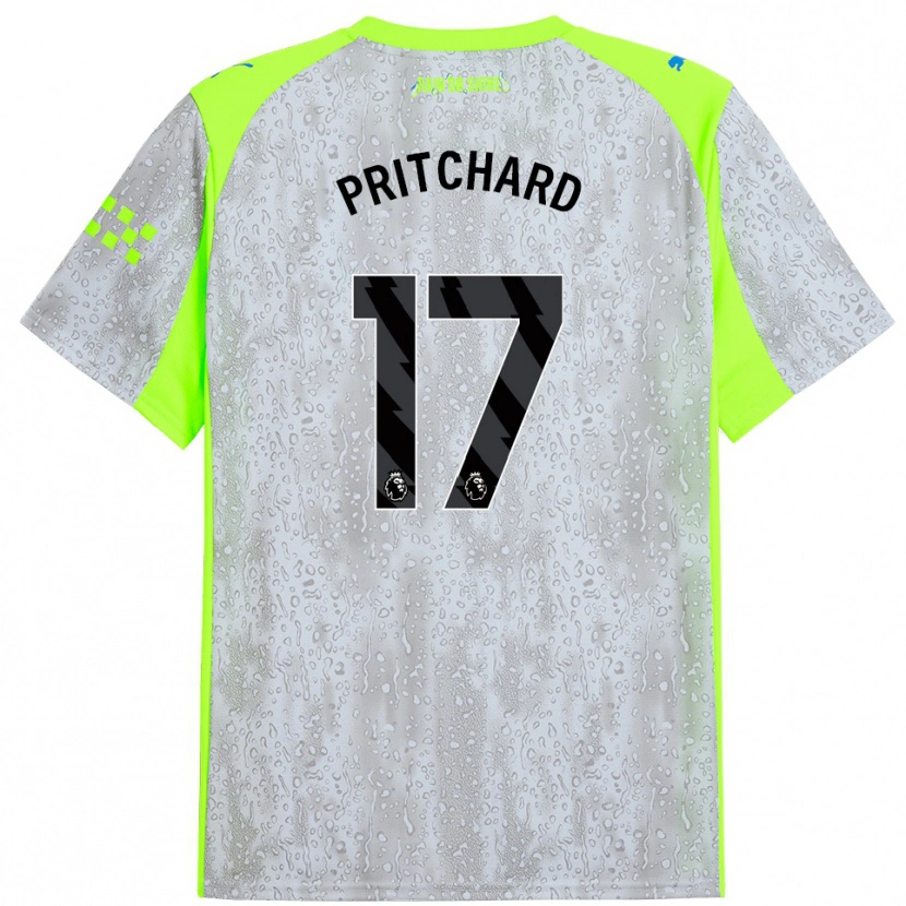 Danxen Damen Poppy Pritchard #17 Grau Gelb Ausweichtrikot Trikot 2025/26 T-Shirt Österreich