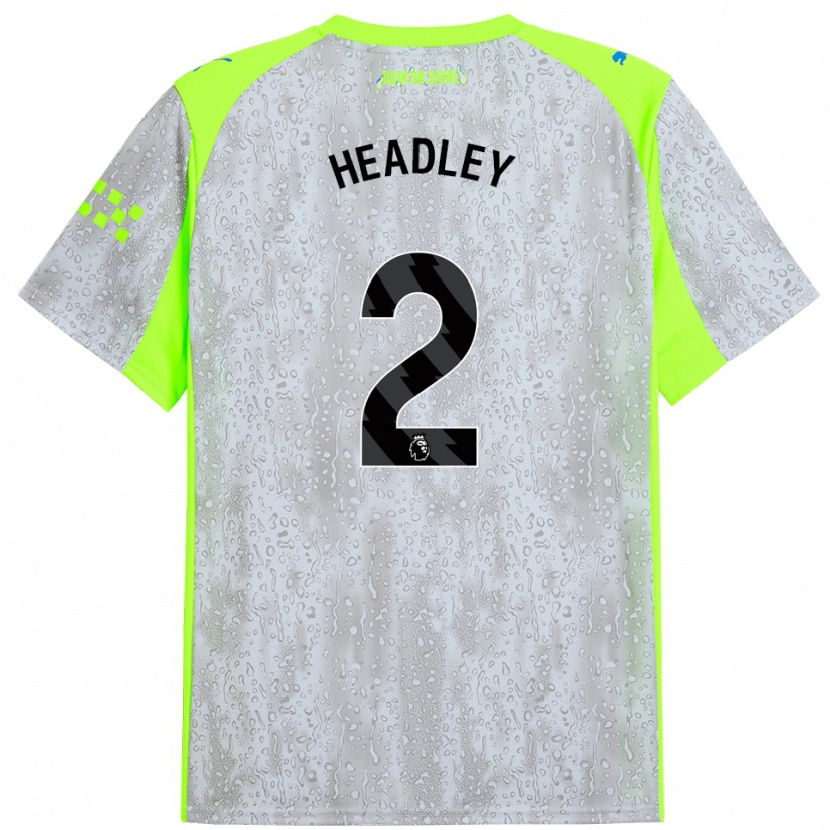 Danxen Damen Dante Headley #2 Grau Gelb Ausweichtrikot Trikot 2025/26 T-Shirt Österreich