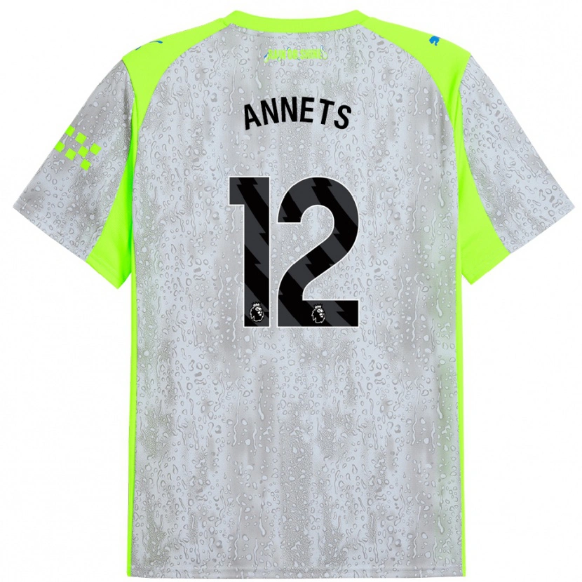 Danxen Damen Eve Annets #12 Grau Gelb Ausweichtrikot Trikot 2025/26 T-Shirt Österreich