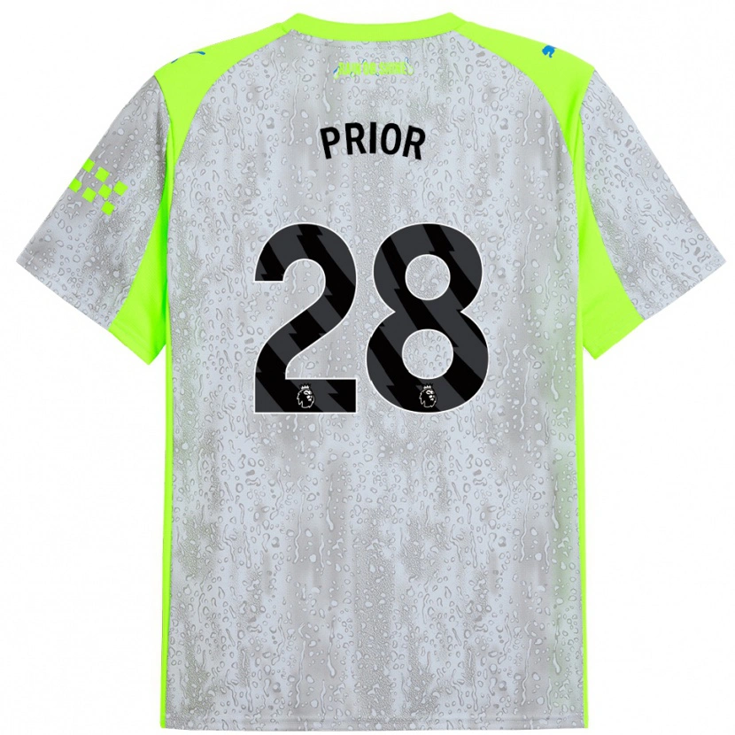 Danxen Damen Gracie Prior #28 Grau Gelb Ausweichtrikot Trikot 2025/26 T-Shirt Österreich