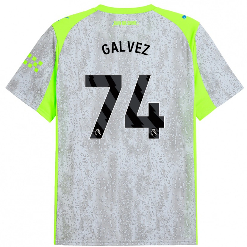 Danxen Damen Tomas Galvez #74 Grau Gelb Ausweichtrikot Trikot 2025/26 T-Shirt Österreich