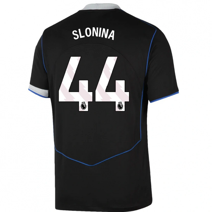 Danxen Damen Gabriel Slonina #44 Schwarz Blau Silber Ausweichtrikot Trikot 2025/26 T-Shirt Österreich