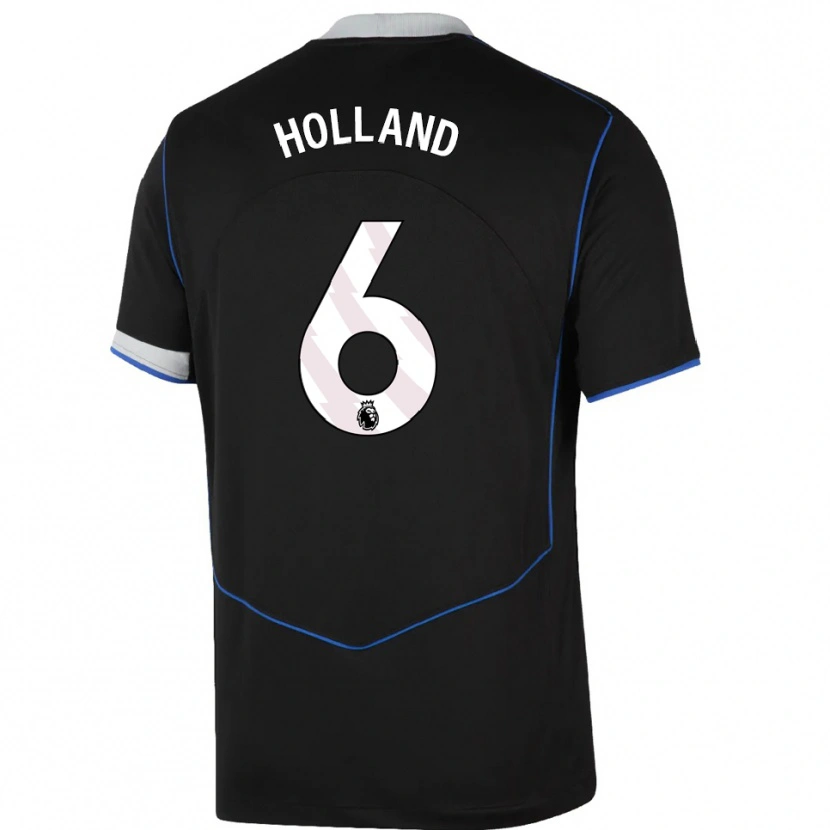 Danxen Damen Charlie Holland #6 Schwarz Blau Silber Ausweichtrikot Trikot 2025/26 T-Shirt Österreich