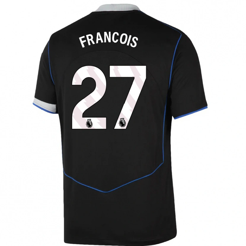 Danxen Damen Oriane Jean-François #27 Schwarz Blau Silber Ausweichtrikot Trikot 2025/26 T-Shirt Österreich