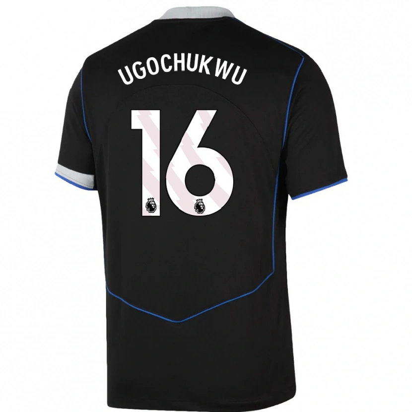 Danxen Damen Lesley Ugochukwu #16 Schwarz Blau Silber Ausweichtrikot Trikot 2025/26 T-Shirt Österreich