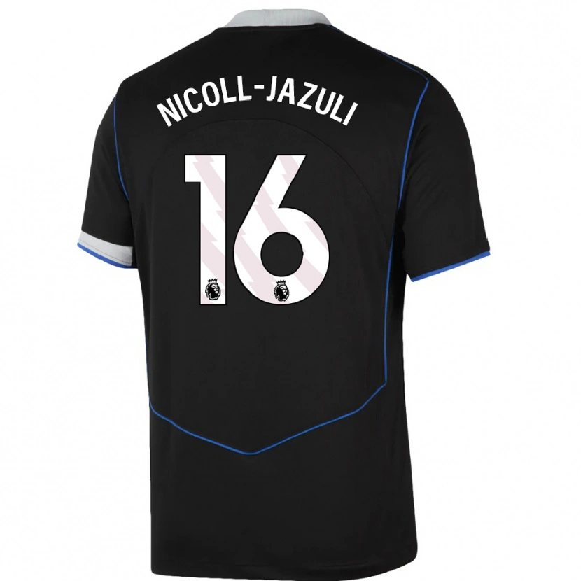 Danxen Damen Mahdi Nicoll-Jazuli #16 Schwarz Blau Silber Ausweichtrikot Trikot 2025/26 T-Shirt Österreich