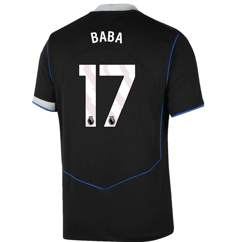 Danxen Damen Abdul-Rahman Baba #17 Schwarz Blau Silber Ausweichtrikot Trikot 2025/26 T-Shirt Österreich