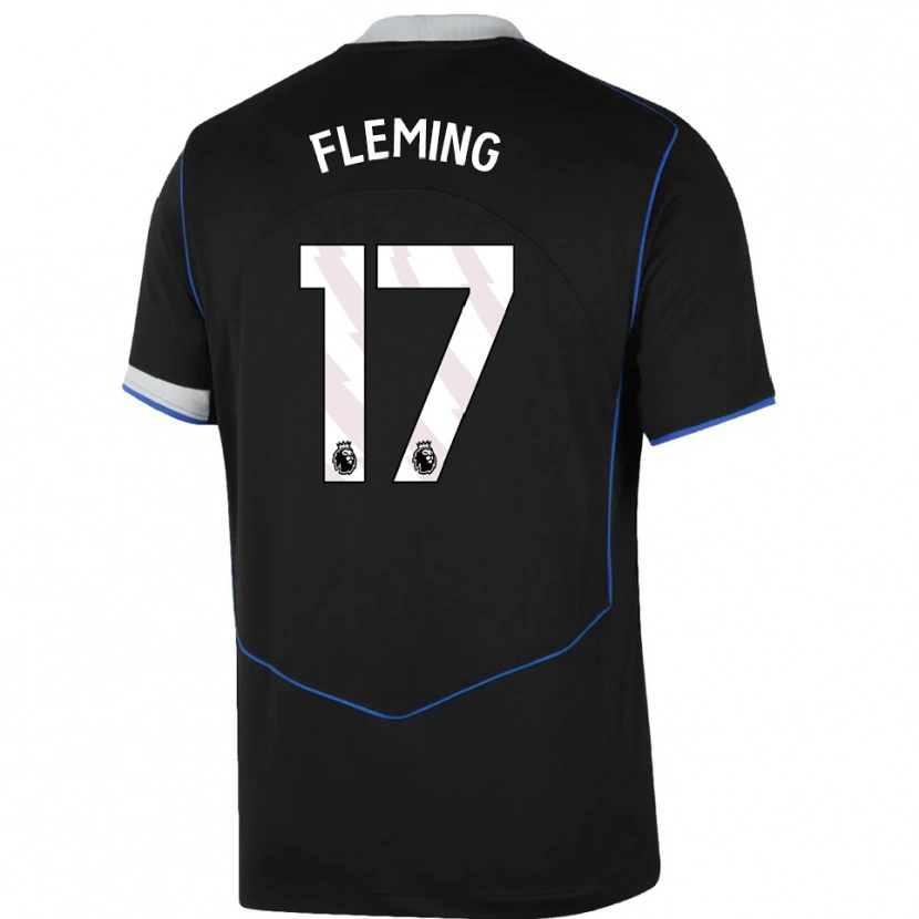 Danxen Damen Jessie Fleming #17 Schwarz Blau Silber Ausweichtrikot Trikot 2025/26 T-Shirt Österreich