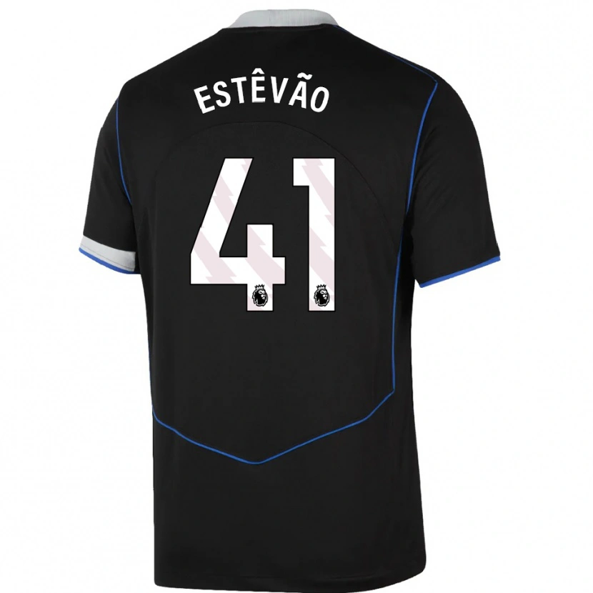 Danxen Damen Estêvão #41 Schwarz Blau Silber Ausweichtrikot Trikot 2025/26 T-Shirt Österreich