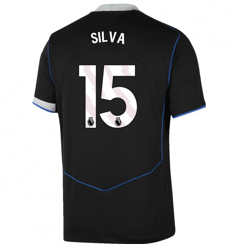 Danxen Damen Isaac Silva #15 Schwarz Blau Silber Ausweichtrikot Trikot 2025/26 T-Shirt Österreich