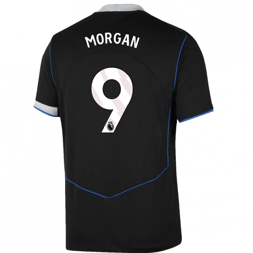 Danxen Damen Jimmy-Jay Morgan #9 Schwarz Blau Silber Ausweichtrikot Trikot 2025/26 T-Shirt Österreich