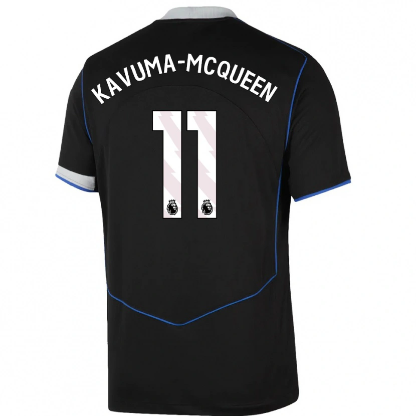 Danxen Damen Ryan Kavuma-Mcqueen #11 Schwarz Blau Silber Ausweichtrikot Trikot 2025/26 T-Shirt Österreich