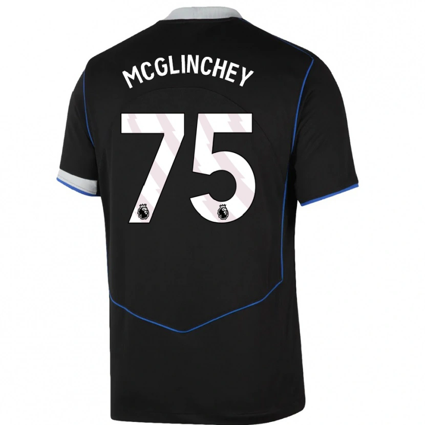 Danxen Damen Harry Mcglinchey #75 Schwarz Blau Silber Ausweichtrikot Trikot 2025/26 T-Shirt Österreich