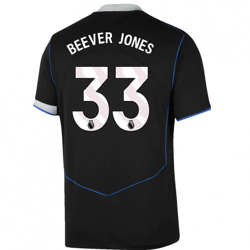 Danxen Damen Aggie Beever-Jones #33 Schwarz Blau Silber Ausweichtrikot Trikot 2025/26 T-Shirt Österreich