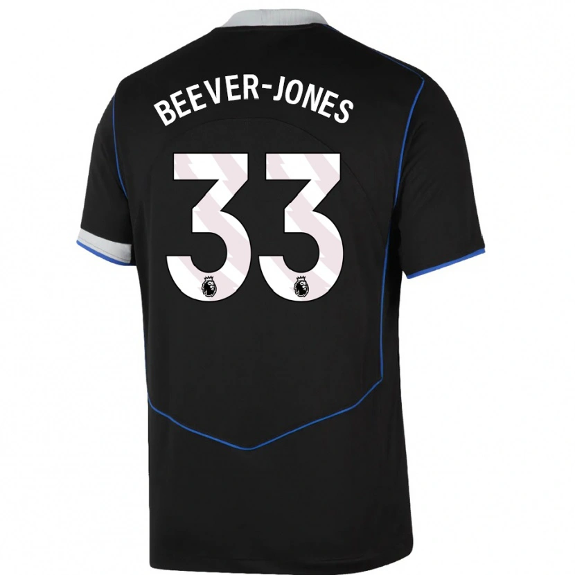 Danxen Damen Aggie Beever-Jones #33 Schwarz Blau Silber Ausweichtrikot Trikot 2025/26 T-Shirt Österreich