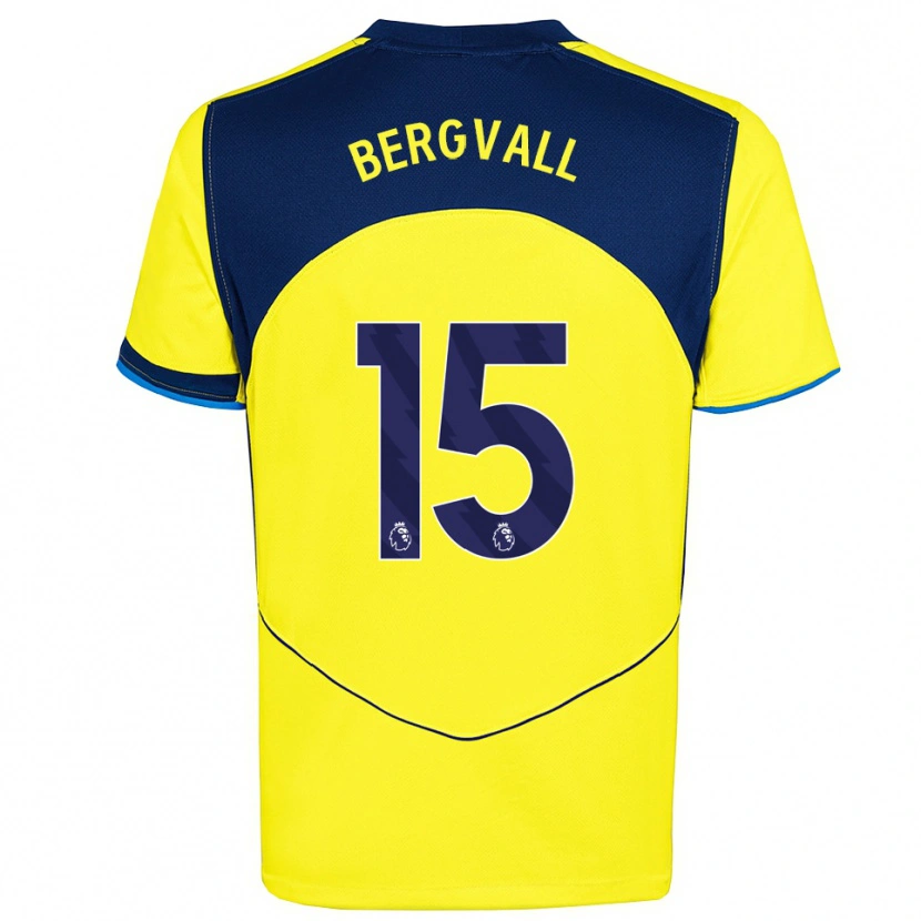 Danxen Damen Lucas Bergvall #15 Gelb Marineblau Ausweichtrikot Trikot 2025/26 T-Shirt Österreich