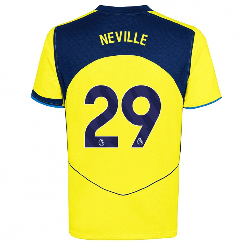 Danxen Damen Ashleigh Neville #29 Gelb Marineblau Ausweichtrikot Trikot 2025/26 T-Shirt Österreich