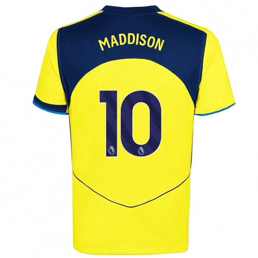 Danxen Damen James Maddison #10 Gelb Marineblau Ausweichtrikot Trikot 2025/26 T-Shirt Österreich