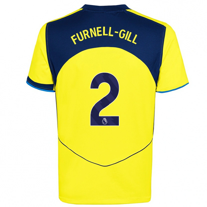 Danxen Damen Luca Furnell-Gill #2 Gelb Marineblau Ausweichtrikot Trikot 2025/26 T-Shirt Österreich