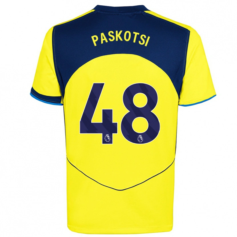 Danxen Damen Maksim Paskotsi #48 Gelb Marineblau Ausweichtrikot Trikot 2025/26 T-Shirt Österreich