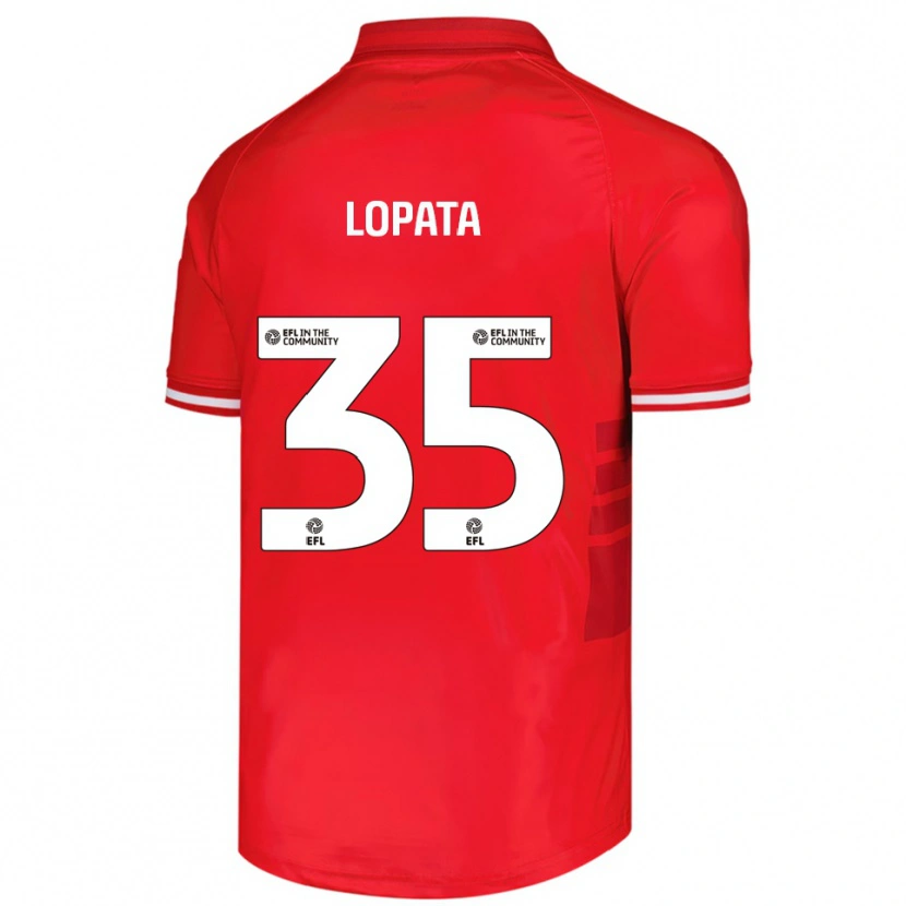 Danxen Kinder Kacper Lopata #35 Rot Weiß Heimtrikot Trikot 2025/26 T-Shirt Österreich