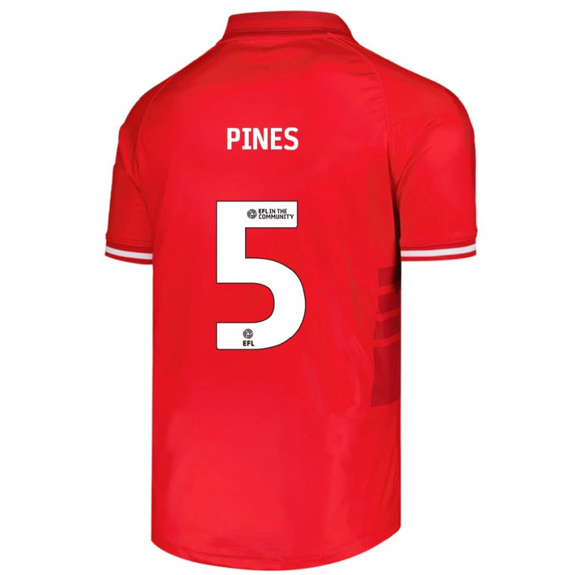 Danxen Kinder Donovan Pines #5 Rot Weiß Heimtrikot Trikot 2025/26 T-Shirt Österreich