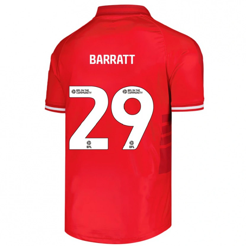Danxen Kinder Connor Barratt #29 Rot Weiß Heimtrikot Trikot 2025/26 T-Shirt Österreich