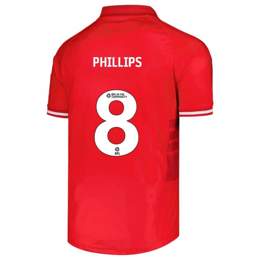 Danxen Kinder Adam Phillips #8 Rot Weiß Heimtrikot Trikot 2025/26 T-Shirt Österreich