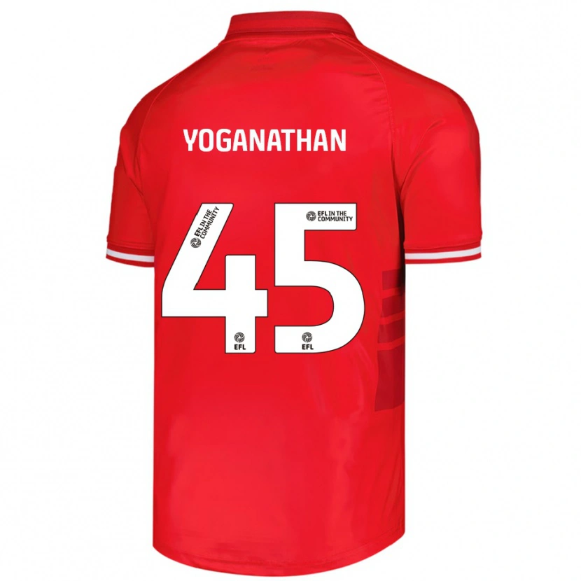 Danxen Kinder Vimal Yoganathan #45 Rot Weiß Heimtrikot Trikot 2025/26 T-Shirt Österreich