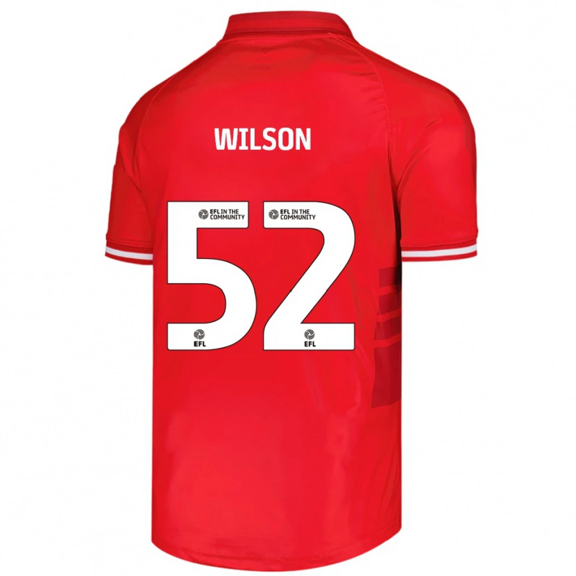 Danxen Kinder Aston Wilson #52 Rot Weiß Heimtrikot Trikot 2025/26 T-Shirt Österreich