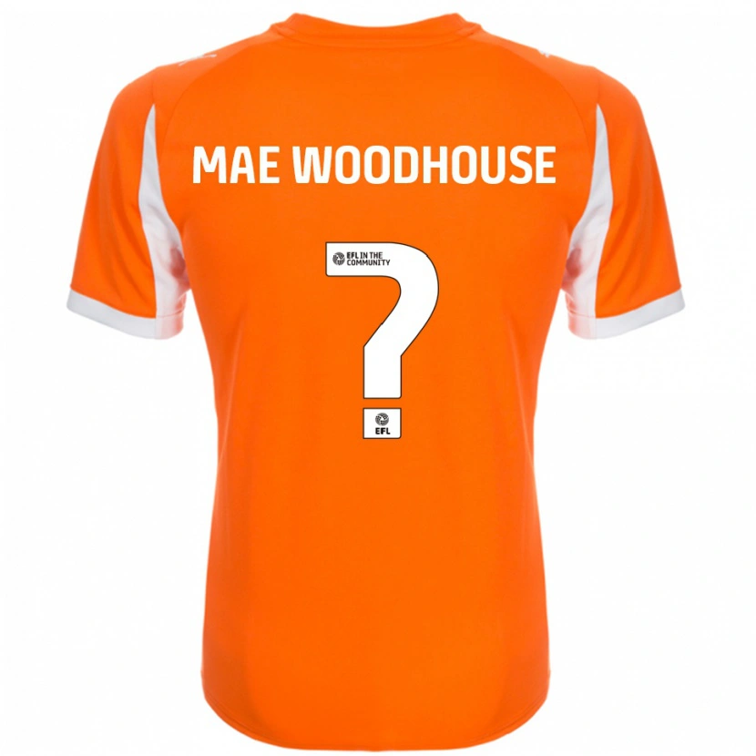 Danxen Kinder Evie Mae Woodhouse #0 Orange Weiß Heimtrikot Trikot 2025/26 T-Shirt Österreich