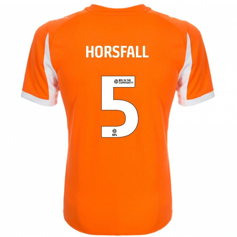Danxen Kinder Fraser Horsfall #5 Orange Weiß Heimtrikot Trikot 2025/26 T-Shirt Österreich