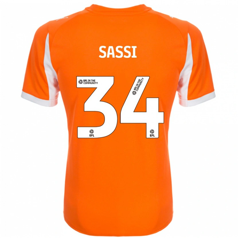 Danxen Kinder Dan Sassi #34 Orange Weiß Heimtrikot Trikot 2025/26 T-Shirt Österreich