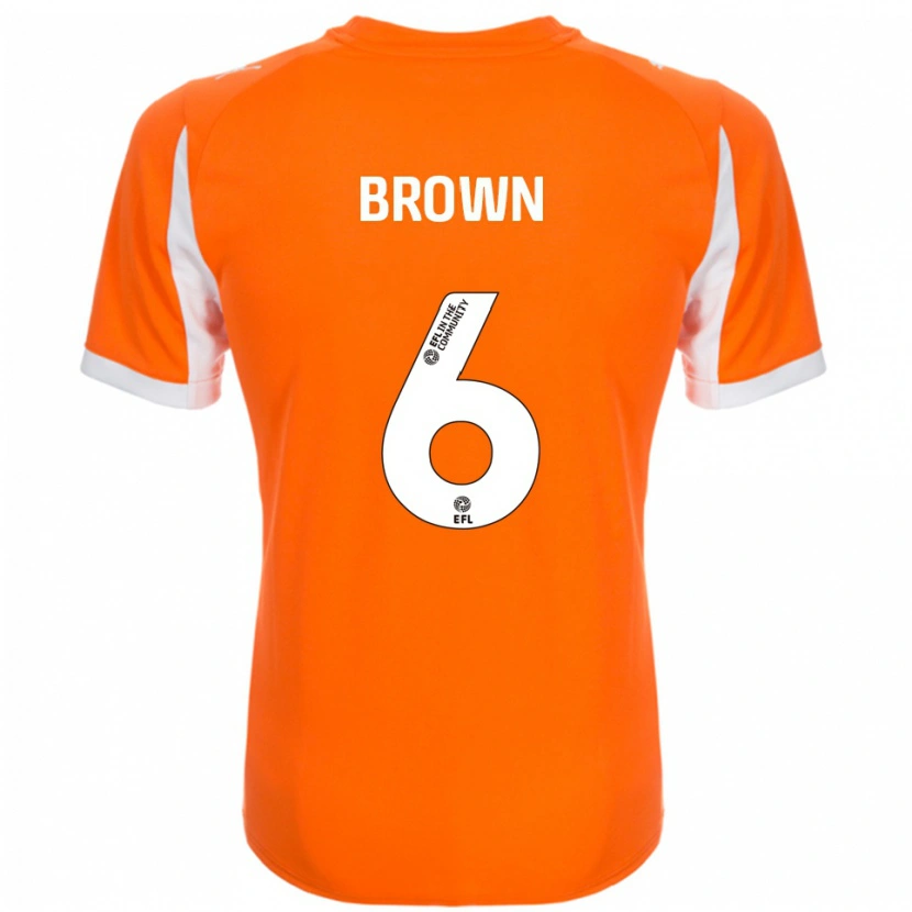Danxen Kinder Jordan Brown #6 Orange Weiß Heimtrikot Trikot 2025/26 T-Shirt Österreich