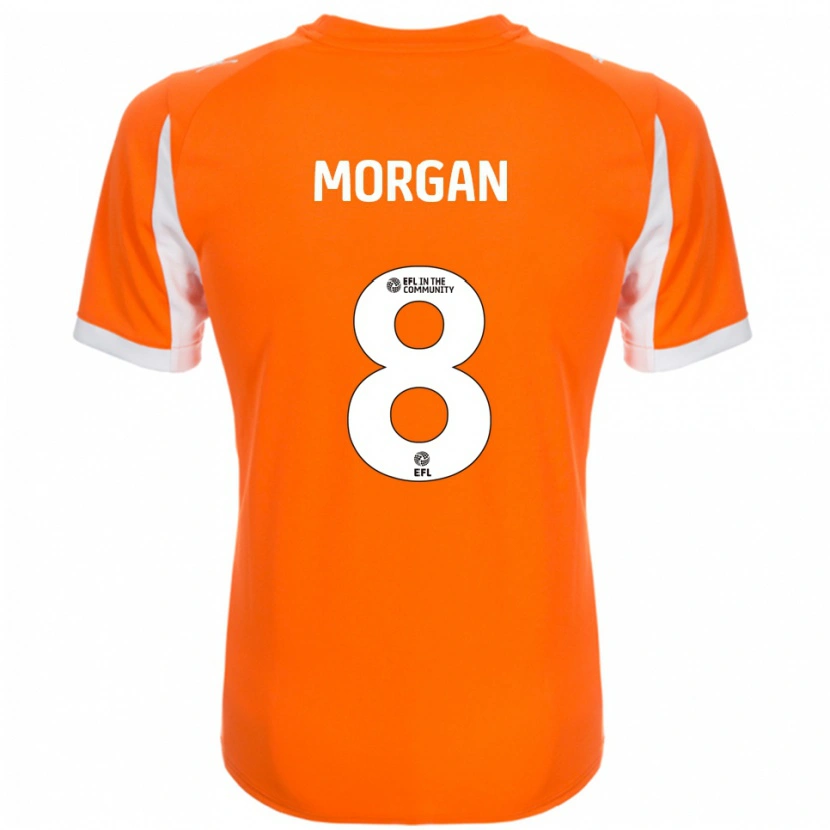 Danxen Kinder Albie Morgan #8 Orange Weiß Heimtrikot Trikot 2025/26 T-Shirt Österreich