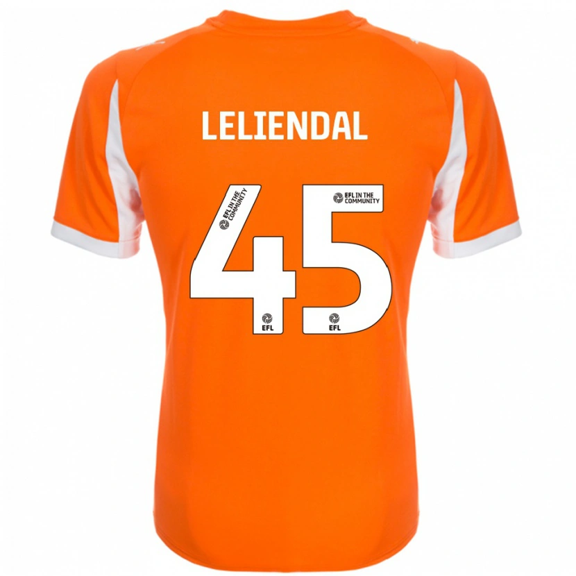 Danxen Kinder Ky-Mani Leliendal #45 Orange Weiß Heimtrikot Trikot 2025/26 T-Shirt Österreich