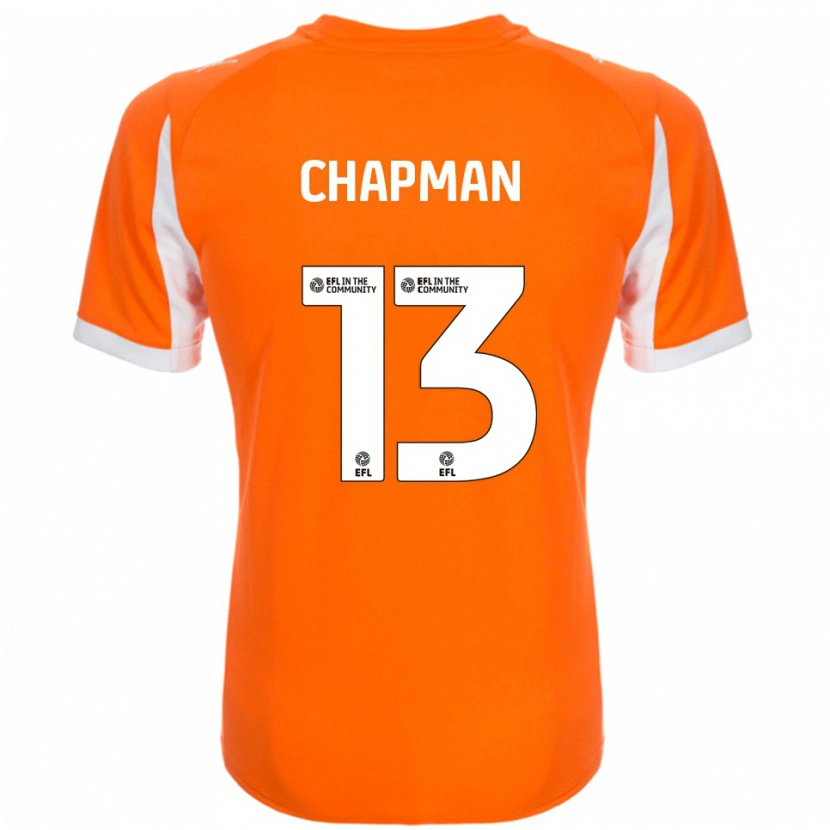 Danxen Kinder Mackenzie Chapman #13 Orange Weiß Heimtrikot Trikot 2025/26 T-Shirt Österreich