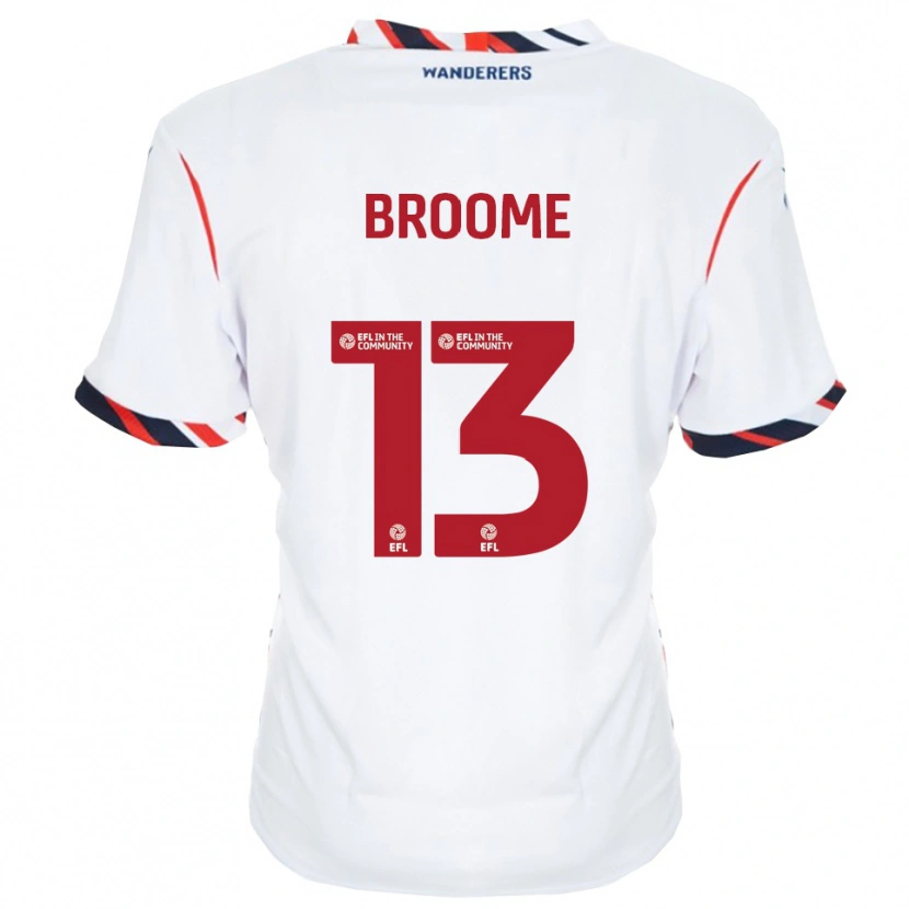 Danxen Kinder Nathan Broome #13 Weiß Rot Heimtrikot Trikot 2025/26 T-Shirt Österreich