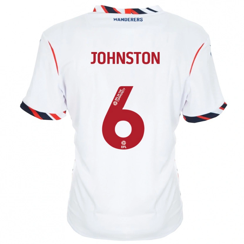 Danxen Kinder George Johnston #6 Weiß Rot Heimtrikot Trikot 2025/26 T-Shirt Österreich