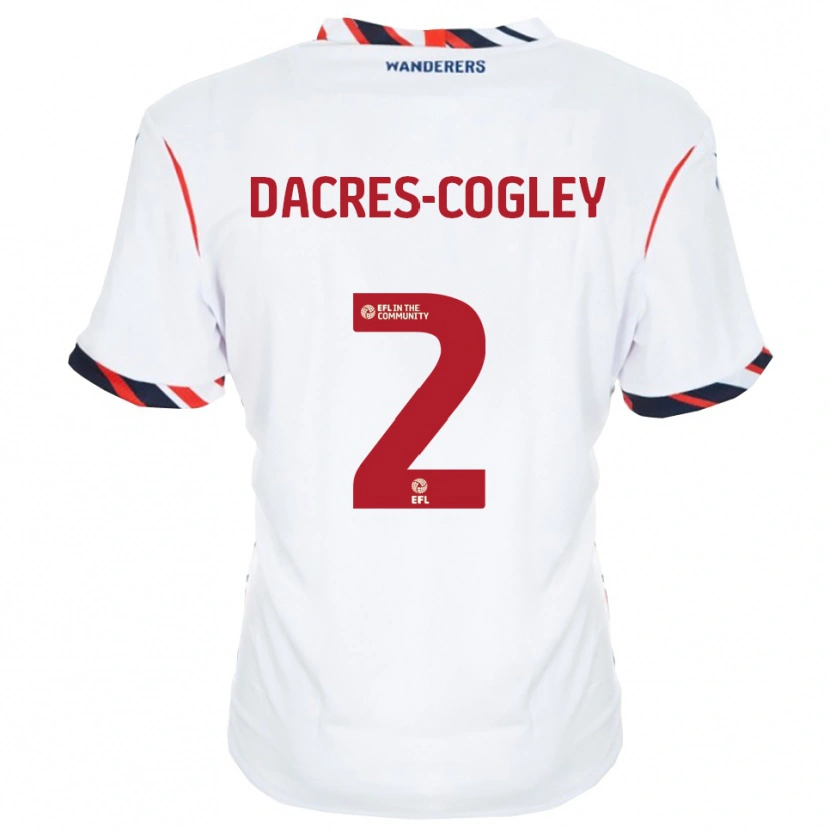 Danxen Kinder Josh Dacres-Cogley #2 Weiß Rot Heimtrikot Trikot 2025/26 T-Shirt Österreich