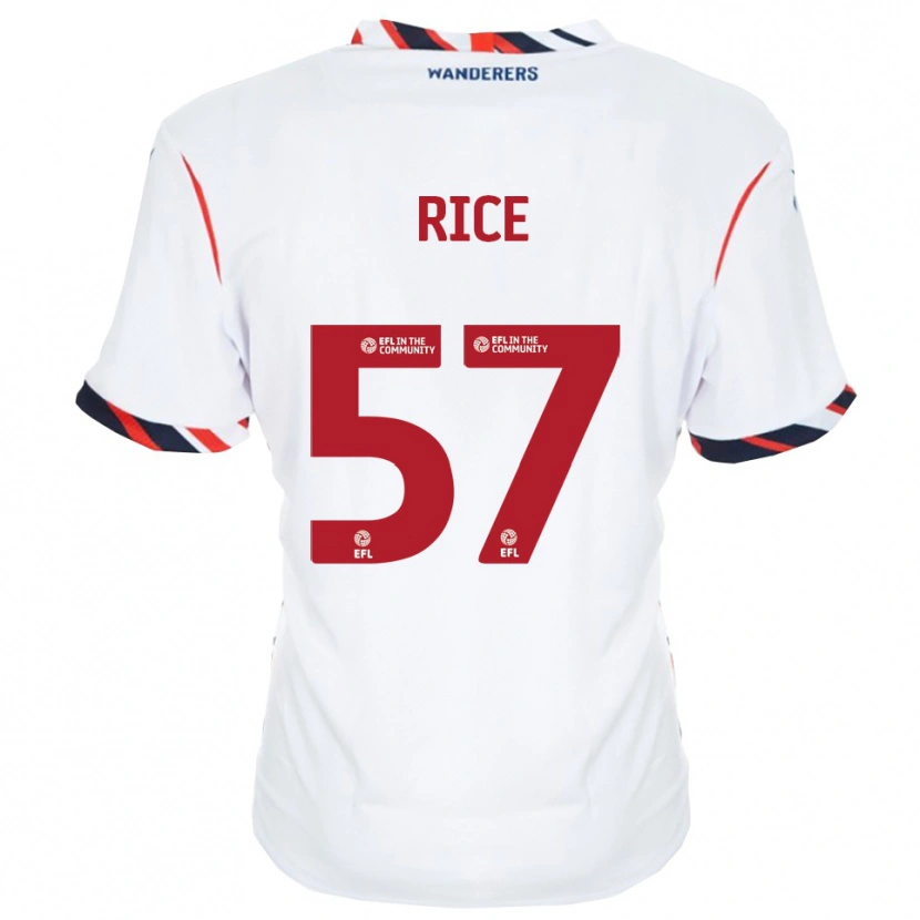Danxen Kinder Harrison Rice #57 Weiß Rot Heimtrikot Trikot 2025/26 T-Shirt Österreich