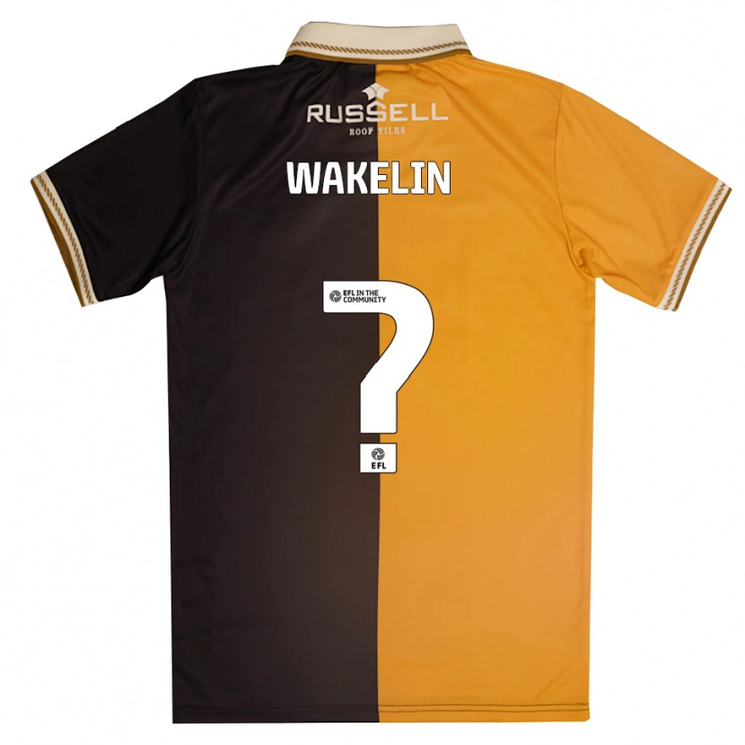 Danxen Kinder Ronny Wakelin #0 Gelb Schwarz Heimtrikot Trikot 2025/26 T-Shirt Österreich