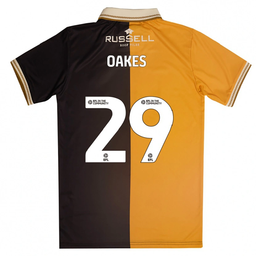 Danxen Kinder Toby Oakes #29 Gelb Schwarz Heimtrikot Trikot 2025/26 T-Shirt Österreich