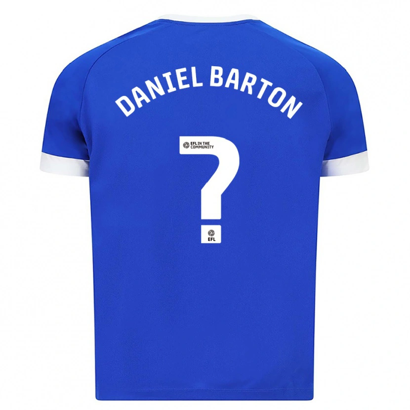 Danxen Kinder Daniel Barton #0 Blau Weiß Heimtrikot Trikot 2025/26 T-Shirt Österreich