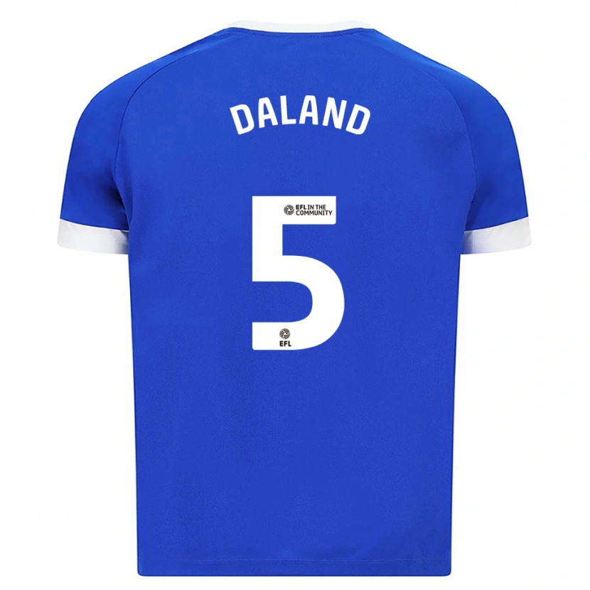 Danxen Kinder Jesper Daland #5 Blau Weiß Heimtrikot Trikot 2025/26 T-Shirt Österreich