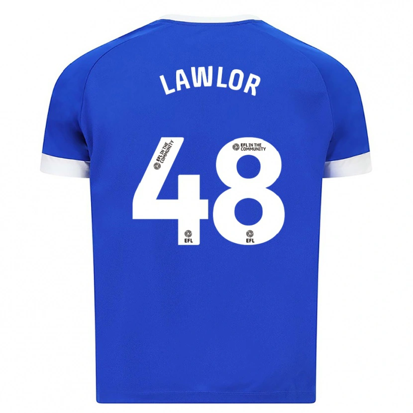 Danxen Kinder Dylan Lawlor #48 Blau Weiß Heimtrikot Trikot 2025/26 T-Shirt Österreich