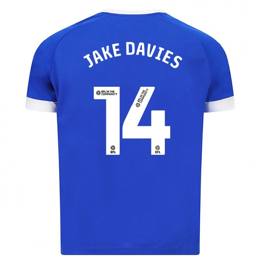 Danxen Kinder Jake Davies #14 Blau Weiß Heimtrikot Trikot 2025/26 T-Shirt Österreich